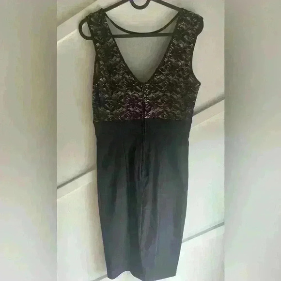 Le Chateau Lace and mesh dress Black size S - Picture 5 of 9